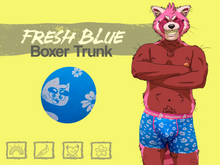 Load image into Gallery viewer, Fresh Blue - Boxer Trunk