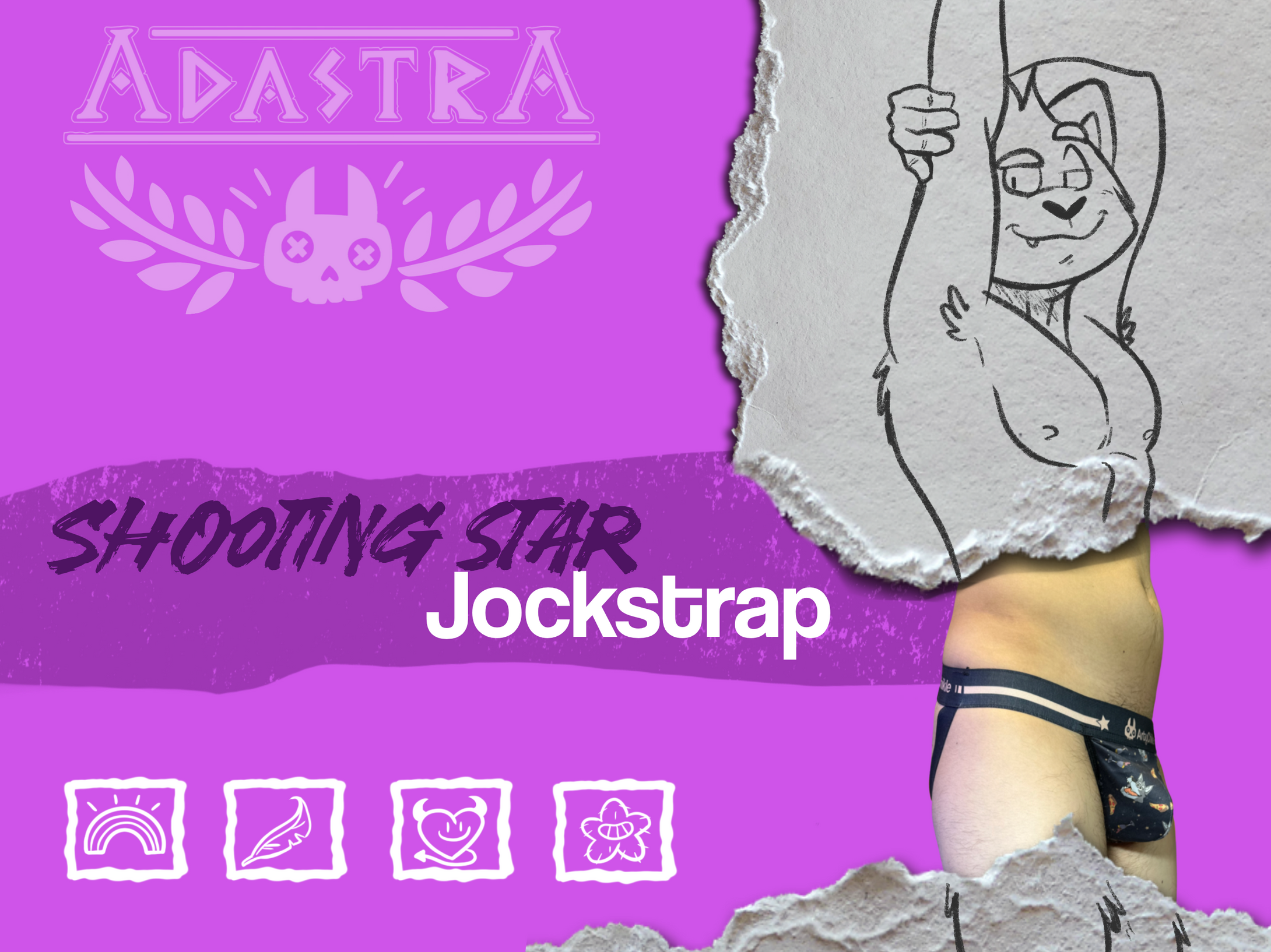 Shooting Star Jockstrap - ADASTRA X ARTYCHIKLE