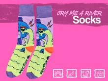 Load image into Gallery viewer, Cry Me a River Socks | Sad Boy
