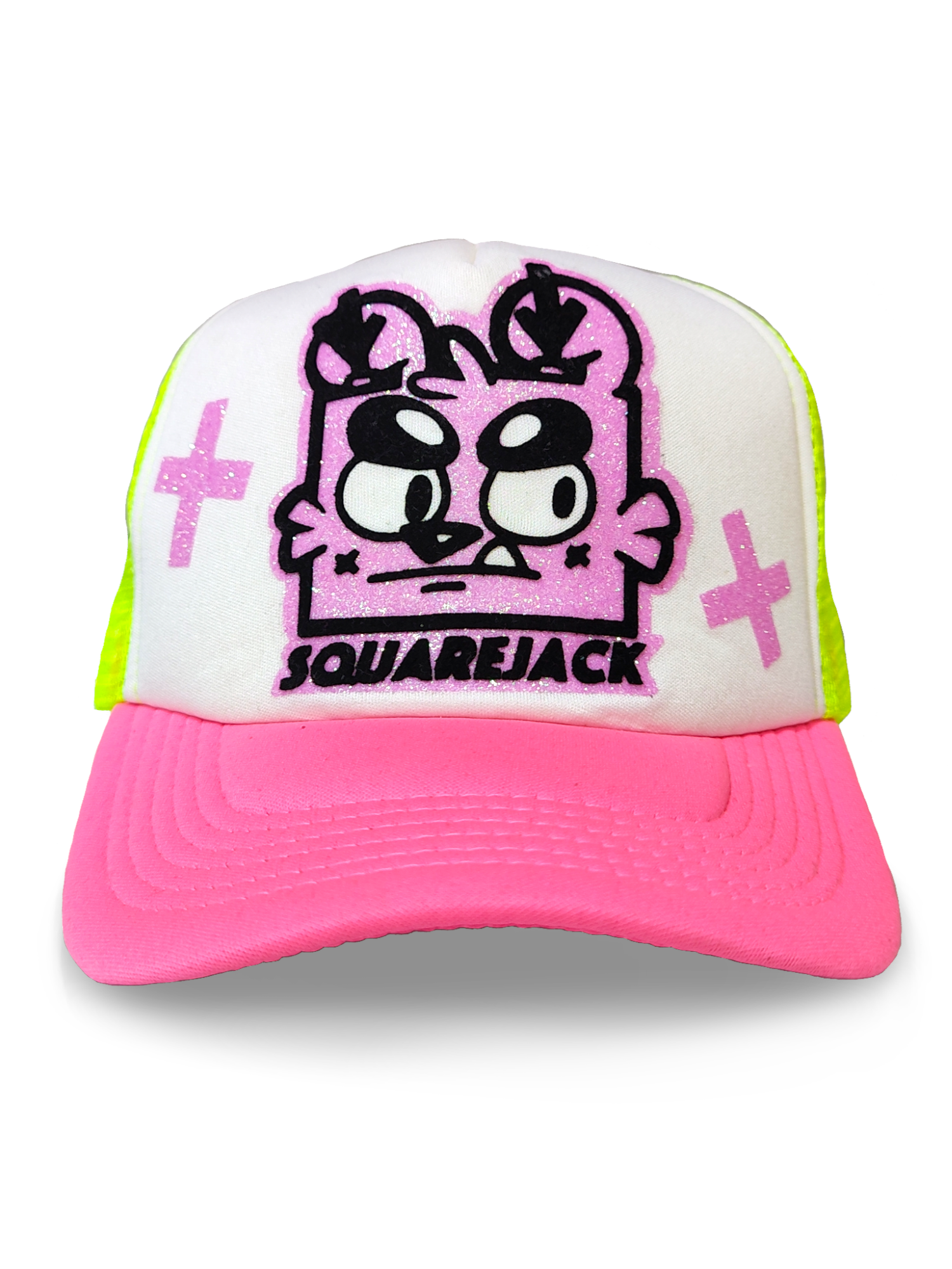 Snapback Trucker Cap SquareJack Neon