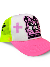 Load image into Gallery viewer, Snapback Trucker Cap SquareJack Neon
